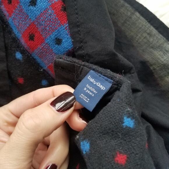 NWOT Gap Kids Black Winter Dress Diamond Pattern Girl 5T - Picture 5 of 5